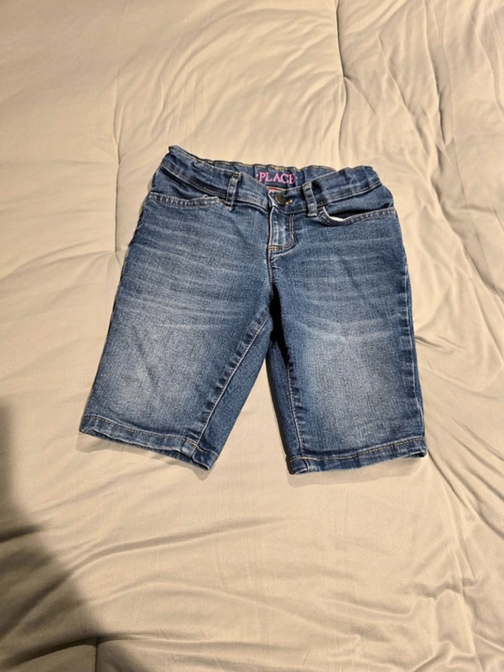 Children's Place Kids Denim Bermuda Shorts in Blue